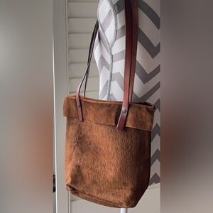Brown leather Tote Bag - purchased in Rome